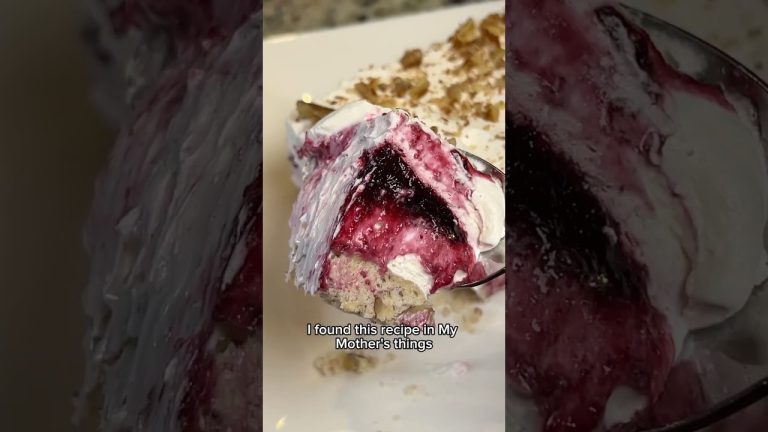 The Ultimate No Bake Blueberry Dessert!