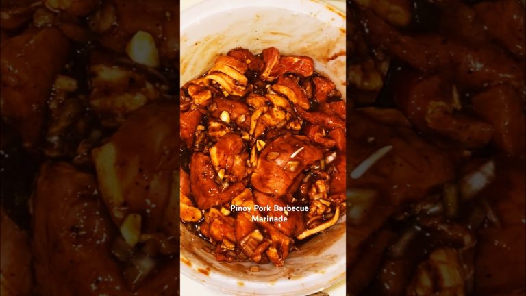 Pork Barbecue Marinade | Filipino Style Pork Barbecue | How to marinade pork