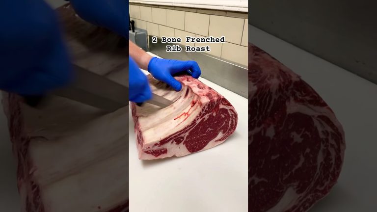 How to French a Rib Roast at Alpine Butcher #steak