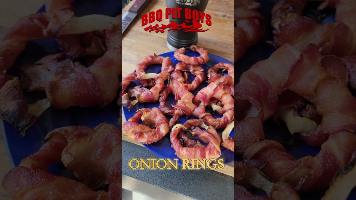 Never enough Bacon for these Bacon Onion Rings! #bbq #cooking #smokegrill