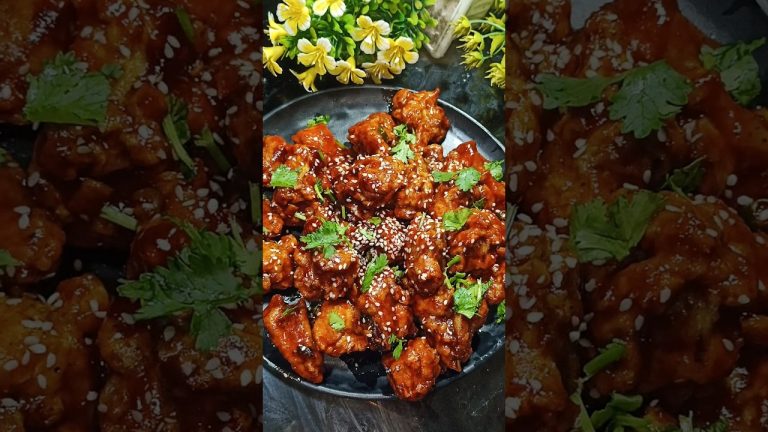 Honey Garlic Chicken Recipe🍗| Crispy Honey Garlic Chicken #recipe #shorts #trending