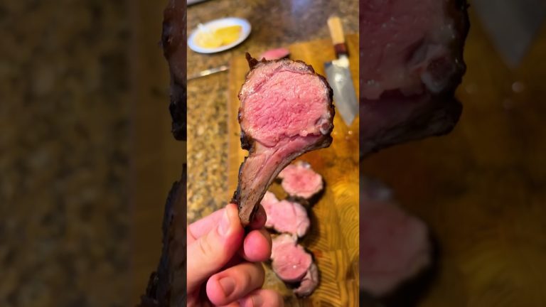 🪵🔥🐑 Caveman style Lamb Rack