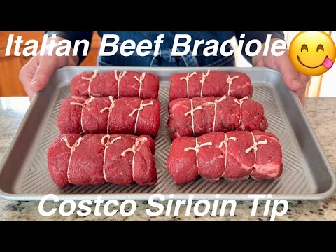 Costco Sirloin Tip / Costco 2025  / Costco Beef / BRACIOLE Recipe / ASMR Cooking