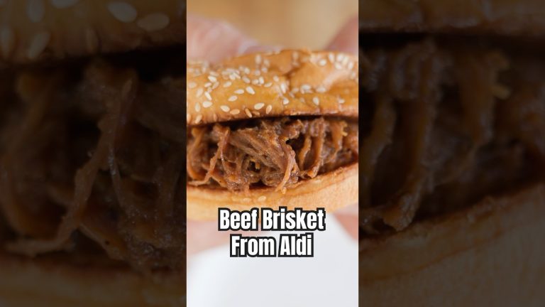 Trying Aldi Smoked Pulled Beef Brisket #aldi #aldifinds #brisket #bbq #foodreview