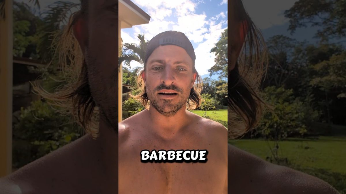 my custom stainless steel BBQ rotisserie setup. #custombbq #costarica