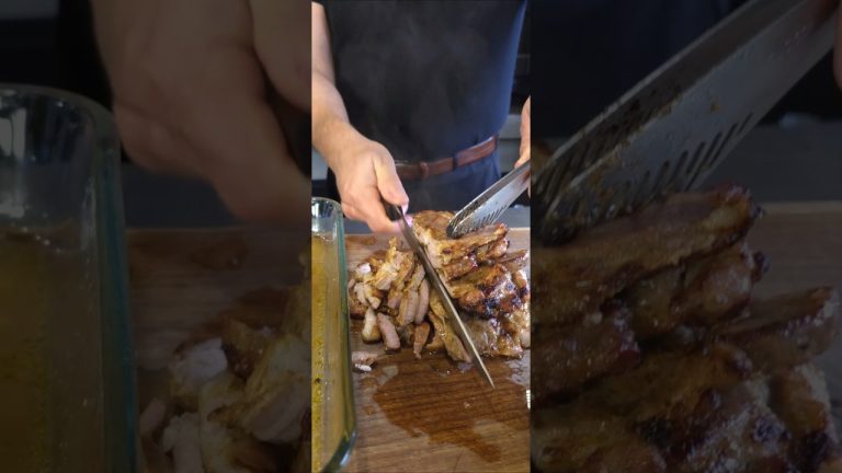 Μπριζολάκια λαιμού, ζουμερά, τρυφερά, νόστιμα σαν γύρος #bbq #pork #howto #grilling #tasty #food