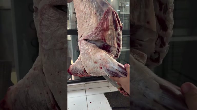 Satisfying Meat Cutting ✨ | Perfect Knife Skills #bbq #shorts