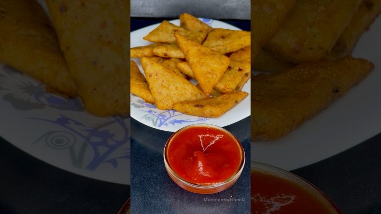 Viral Potato Triangles …..Tea time Snacks #asmr #youtubeshorts