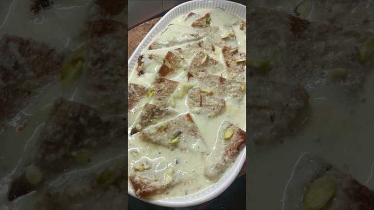 Shahi Tukda. #ytshorts #recipe #shahitukda #sweet #dessert #breadpudding #shorts #yt #shortsfeed