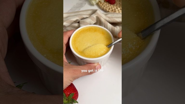 Silky Vanilla Custard with only 4-Ingredients!