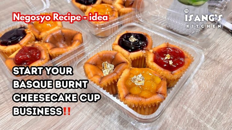 BASQUE BURNT CHEESECAKE CUPS| DESSERT RECIPE FOR BUSINESS