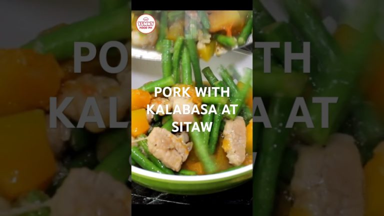 Pork with Kalabasa at Sitaw Recipe