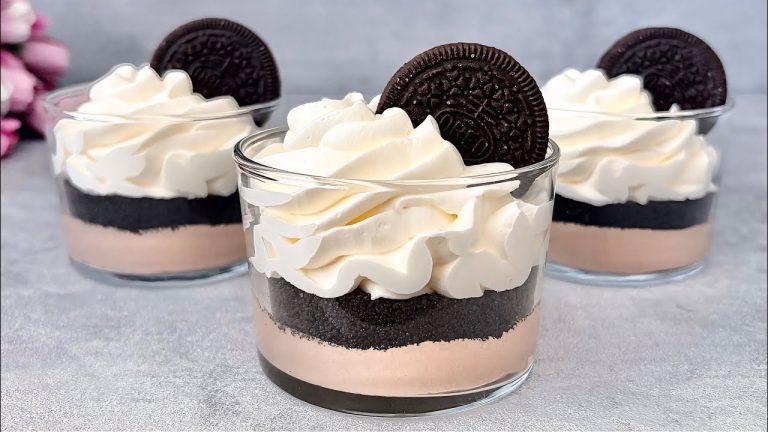 Oreo Dessert Cups in 5 Minutes. 3 Ingredient No-Bake Dessert! Very Easy and Yummy!