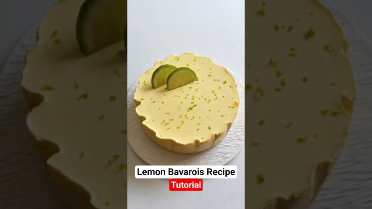 Lemon Bavarois Recipe | The Most Elegant Dessert You’ll Ever Taste! | Cake | Baking | Food | Recipe