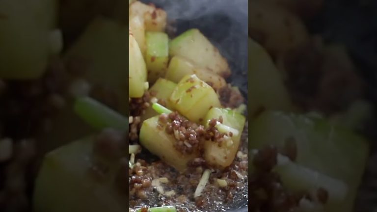 Winter Melon Braised with Minced Pork #wintermelon #pork