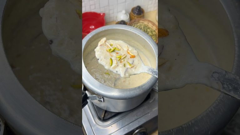 Rice kheer in pressure cooker! #recipe #food #shorts