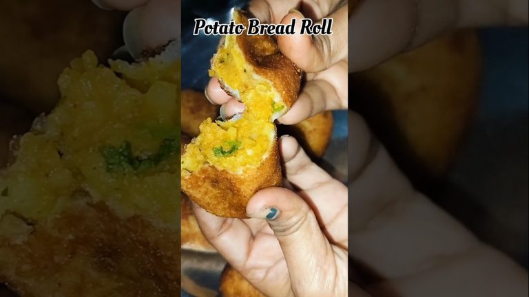 Easy Bread Roll Recipe 😍 #shots #bread #potato #roll #recipe #snacks #food #viral #ternding