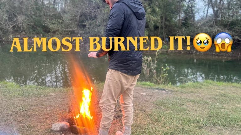 Cooking BBQ in the Wild: Things Got a Little Crazy…”🌱🏕️❤️