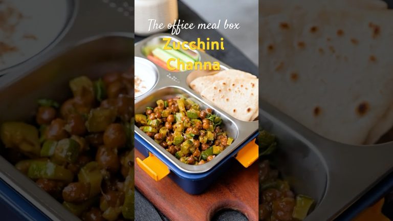The Office MealBox | Zuccini Channa | LunchBox Ideas | easy Recipes | Sabji #indian  #recipe  #food