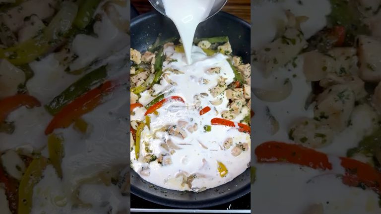 Creamy Chicken Pasta Recipe #shorts