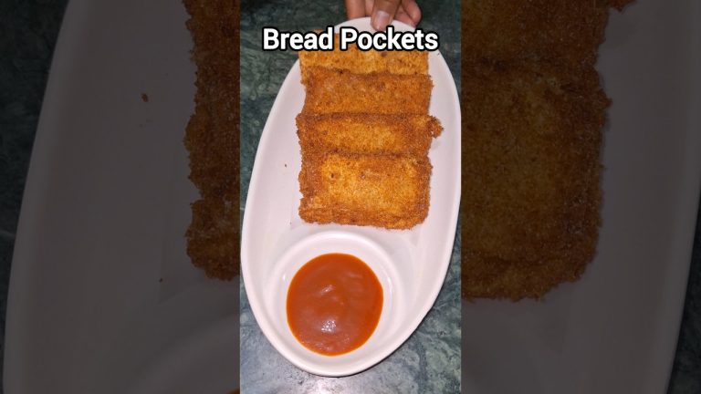 Crispy Bread Pockets🤤♥️♥️..#shorts #breadpockets #QuickSimpleMealss #quickrecipe #easyrecipe #snacks