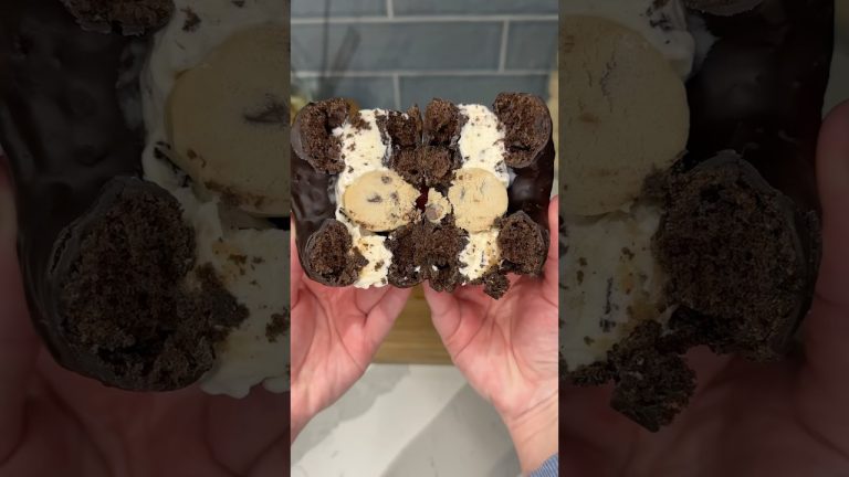 viral donut ice cream sandwich recipe🍦🍩#recipe #shorts #donuts #dessert #easyrecipe #chocolate