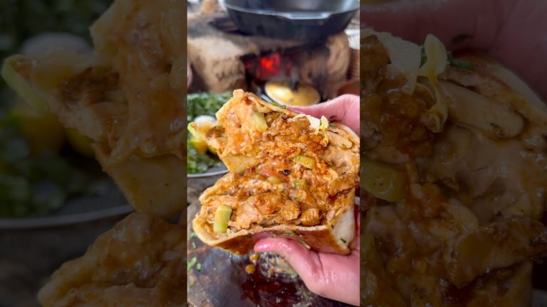 Spicy Chicken Shawarma 🔥🤤🤤 #Shorts #trendingshorts #recipe