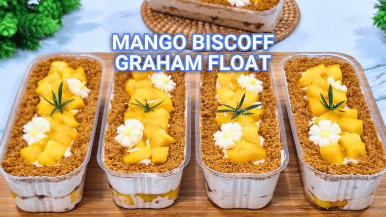Mango Biscoff Graham Float – No Bake Dessert Perfection