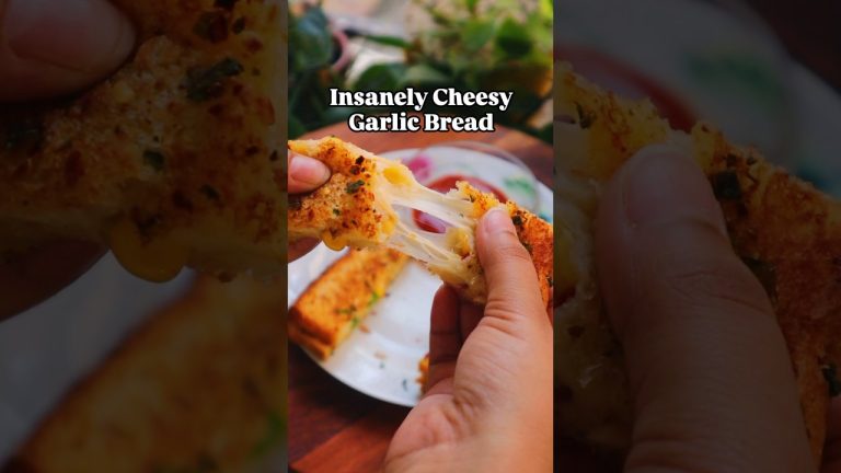 Stuffed Cheese Garlic Bread Recipe | Easy Cheesy Garlic Bread in 5 Minutes
