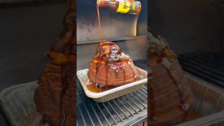 The BEST Double-Smoked Ham 🔥🍖 (Harmons Spiral Cut + Meat Church Texas Sugar + Traeger Glaze!)