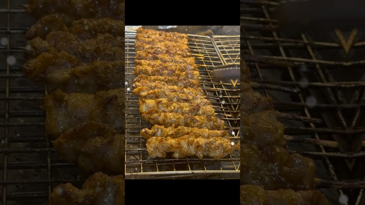 Xiên Thịt Nướng Thống Nhất #food  #bbqmeat #streetfood  #bbq #thịtnướng
