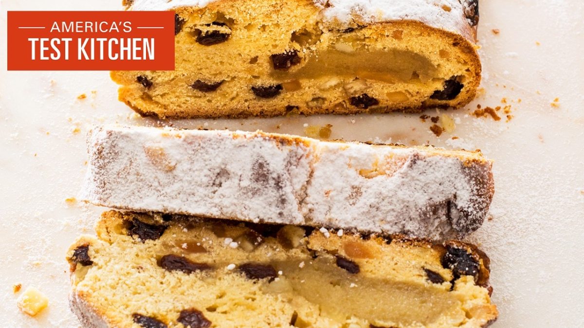 How to Make Stollen (German Christmas Bread) with Homemade Marzipan | America’s Test Kitchen