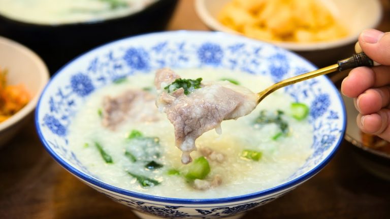 Cantonese-Style Beef Congee Rice Porridge Jook — The Comfort Bowl You Need This Winter