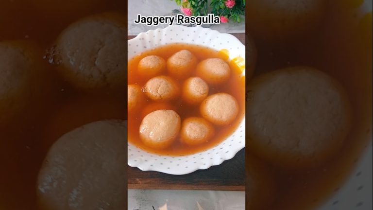Jaggery Rasgulla Recipe 😍# shorts #rasgulla #dessert#shortsfeed