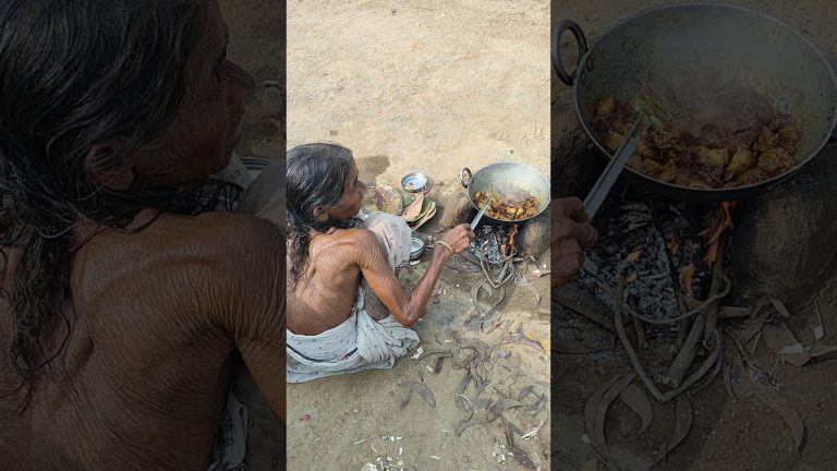 Tribal poor old Grandma cooking Pork curry recipe।। #pork_recipe#rural_life_india#chickencurry