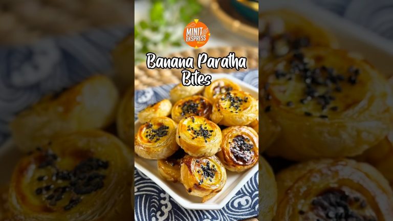 Banana Paratha Bites, Snek Mudah Yang Enak & Memikat Selera