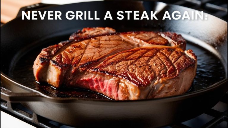NEVER EVER Grill a Steak again – Skillet-Seared Steak