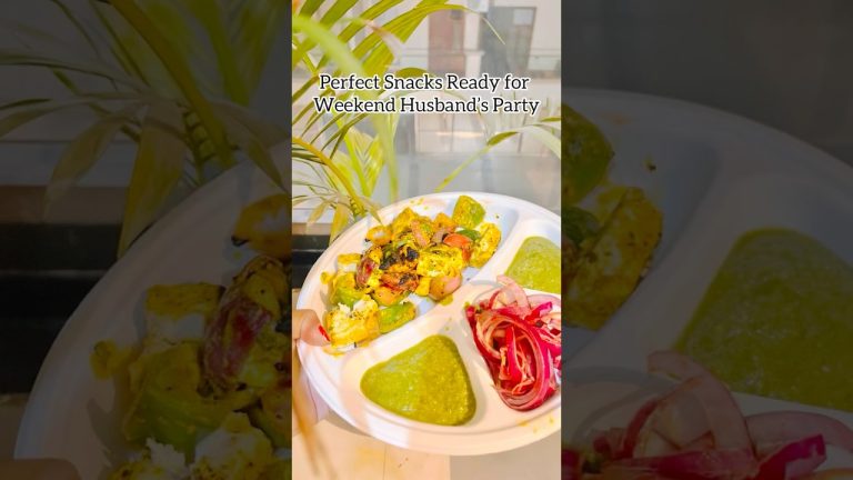 Grill Paneer Tikka at Home 😋 | Easy Recipe #food #ytshorts #shorts #paneertikka