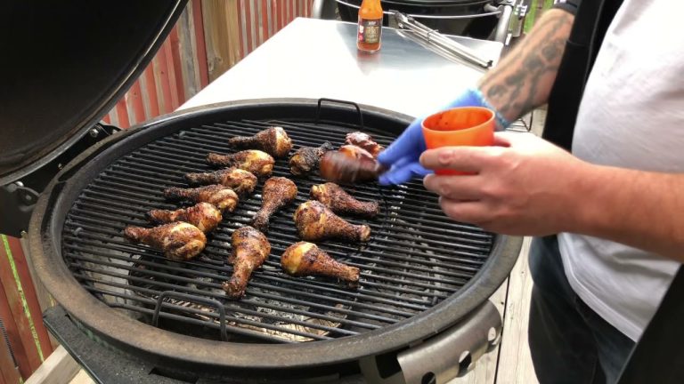 Grilled Drumsticks On The Weber Summit Charcoal Grill/Weber Kamado