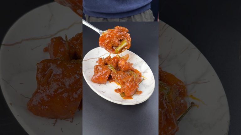 Gravy Chicken Chilli Asmr #shorts