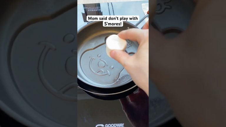 The BEST Way to Eat S’mores 🍫☃️#easyrecipe #asmr #dessert