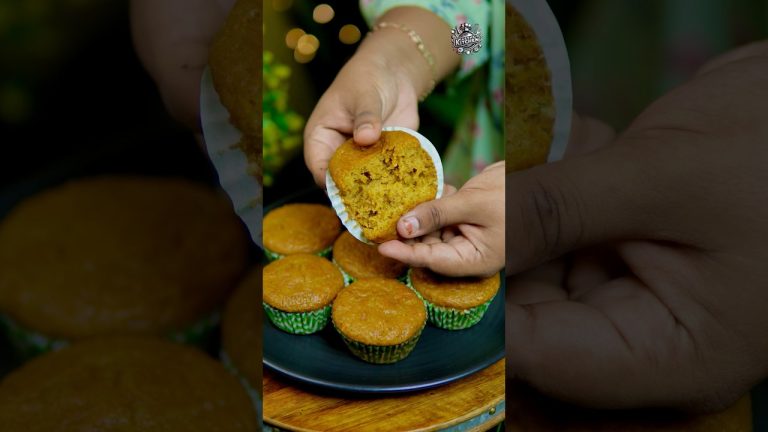 ♨️✨ Carrot cup cake 🧁| simple cupcake recipe #cakerecipe #cake #cupcake