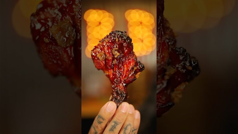 Butterflied Honey Bacon BBQ Drumsticks #bbqchicken #bbqrecipes #easyrecipe #bbqlovers #bbq