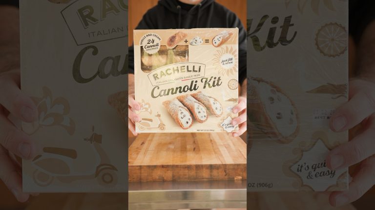 Trying a Cannoli Kit from Costco – Rachelli Cannolis #costco #costcofinds #cannoli #dessert #shorts