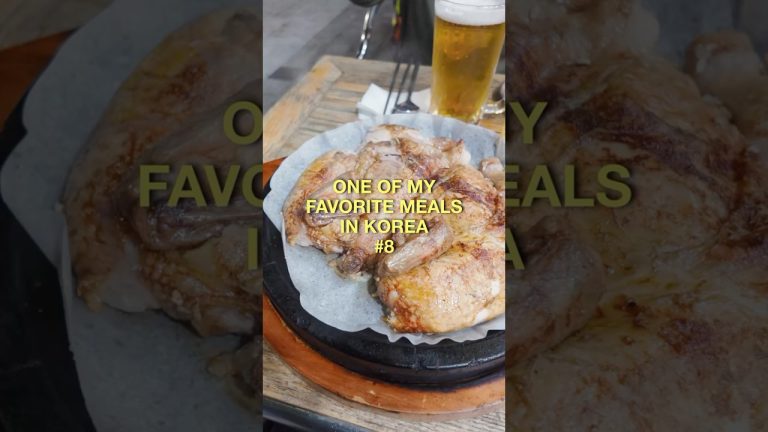 one of my favorite meals in korea #8 korean rotisserie chicken, stuffed with rice.