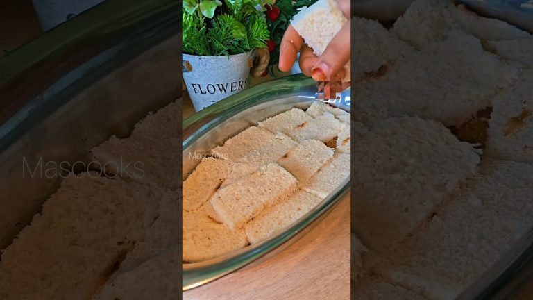 tasty dessert recipes 😋| simple and tasty dessert| #breadrecipe #custardrecipes #ytshorts #viral