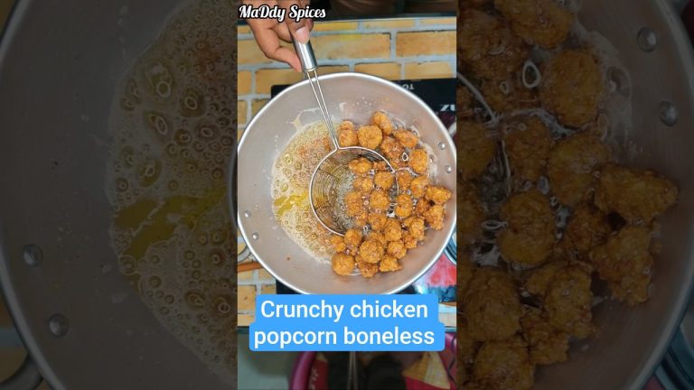 ''KFC Style Crunchy chicken Popcorn Boneless 😍 #shortsfeed #foodie #snacks #shorts #food #cooking