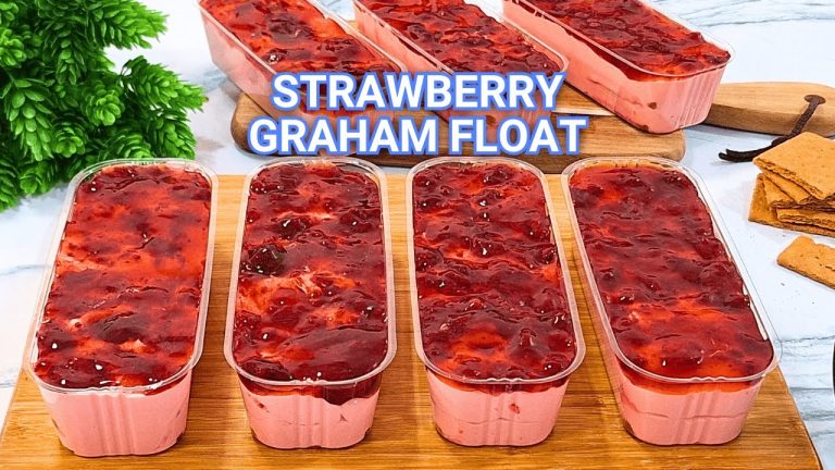 Strawberry Graham Float Recipe | Perfect Holiday Dessert & Negosyo Idea  #ShopeeTagToWin