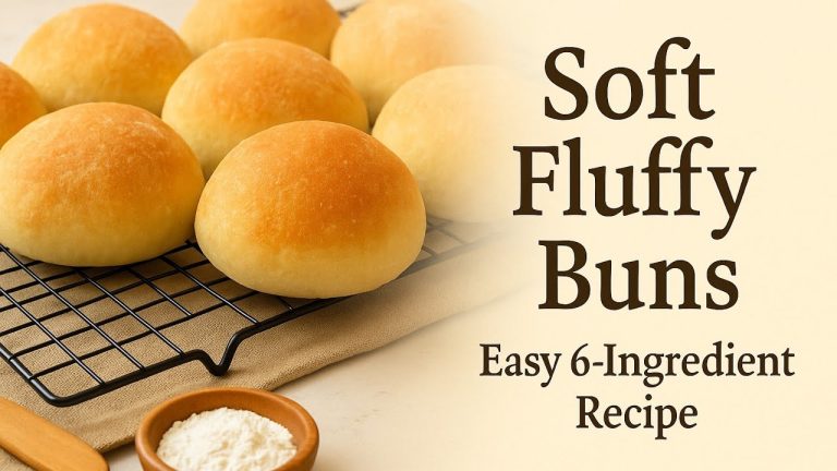 How to Make Soft, Fluffy Buns | Easy 6-Ingredient Bread Rolls Recipe