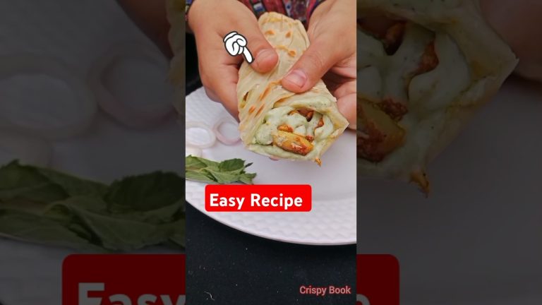 Chicken Tikka Paratha Roll Recipe #paratharollrecipe #breakfastrecipe #shorts